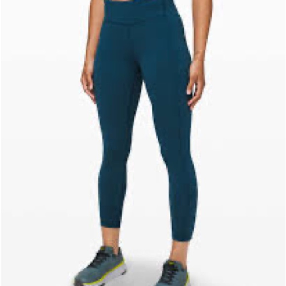 Lululemon Speed Up 25” Tights  sz 12 Night Diver